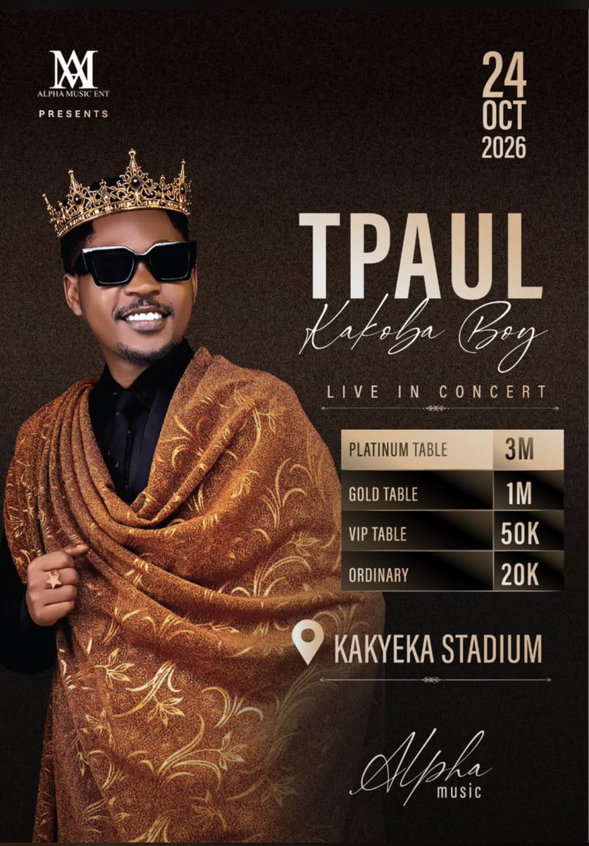 prince_benison's tweet photo. Tutyo abanyankore twena tushume kakyeka 24th October for our own king of good music @tpaul256 https://t.co/sP8lokREnX