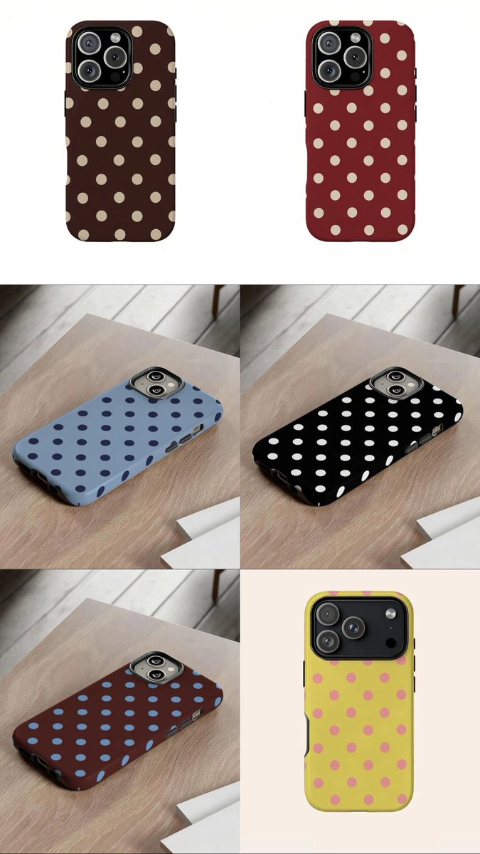 jjctention's tweet photo. OPEN PO CASE DOFF POLKADOT IPHONE

available untuk semua tipe iphone:
- iphone 7/8
- ⁠iphone 7+/8+
- ⁠iphone x/xs
- ⁠iphone xr
- ⁠iphone 11/11 pro/11 pro max
- ⁠⁠iphone 12/12 pro/12 pro max
- ⁠iphone 13/13 pro/13 pro max
- ⁠iphone 14/14 plus/14 pro/14 pro max
- ⁠iphone 15/15 plus/15 pro/15 pro max
- ⁠iphone 16/ 16 plus/ 16 pro/16 pro max
- ⁠iphone 17/ 17 air/17 pro/17 pro max

PRICE : 75k/each dp 50k

Link pemesanan: https://t.co/Y0kw4AMPLn

CLOSE ORDER: 14 july 2025
SAMPAI INA: 3-4 minggu

❌ Packing + Admin
✅ est. Bersih INA
📍 Tangerang, INA