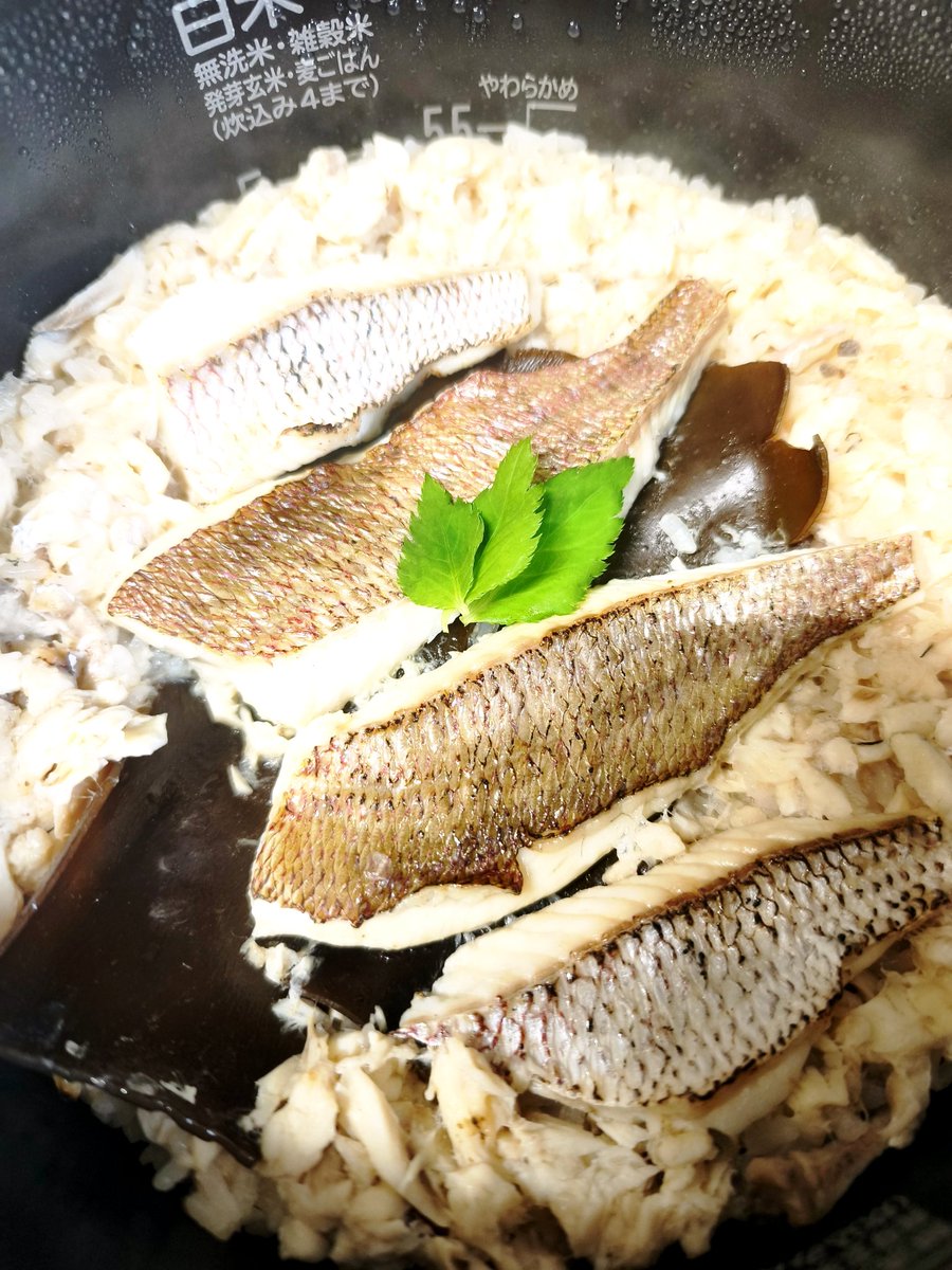negi352's tweet photo. 鯛めしと焼き霜造り🐟
 #マケイン https://t.co/UzjPT7vyQV