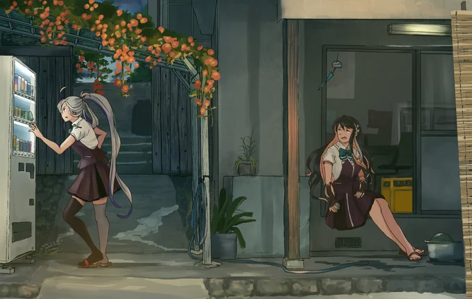 #みんなの背景絵を見せて