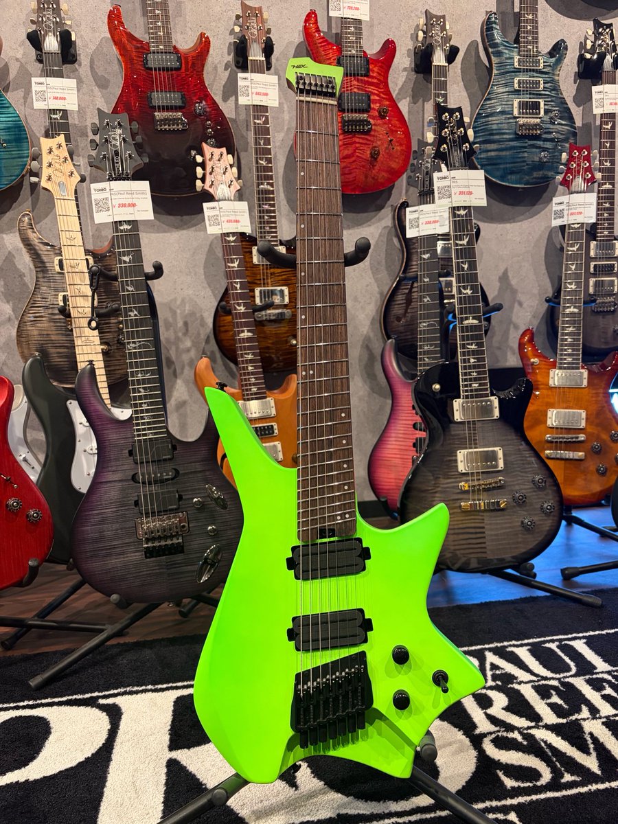 new】HEX Guitars / Z507 S/NGN 88,000円 ファンフレットを採用した7弦
