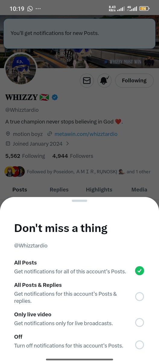 Symboleek's tweet photo. @runoski_szn @Whizztardio I've been a close and active follower @runoski_szn 
Bless me once 🙏😊

Your notis is on 🔔✅💯
Bless me @TheSultaan001 🙏😊
Notifications are tuned on for @Whizztardio 

DezsRWPebAxVV3k5c41PQHjoFS8JwpVgEusMJT8gWvbS https://t.co/XbQR46nF6y
