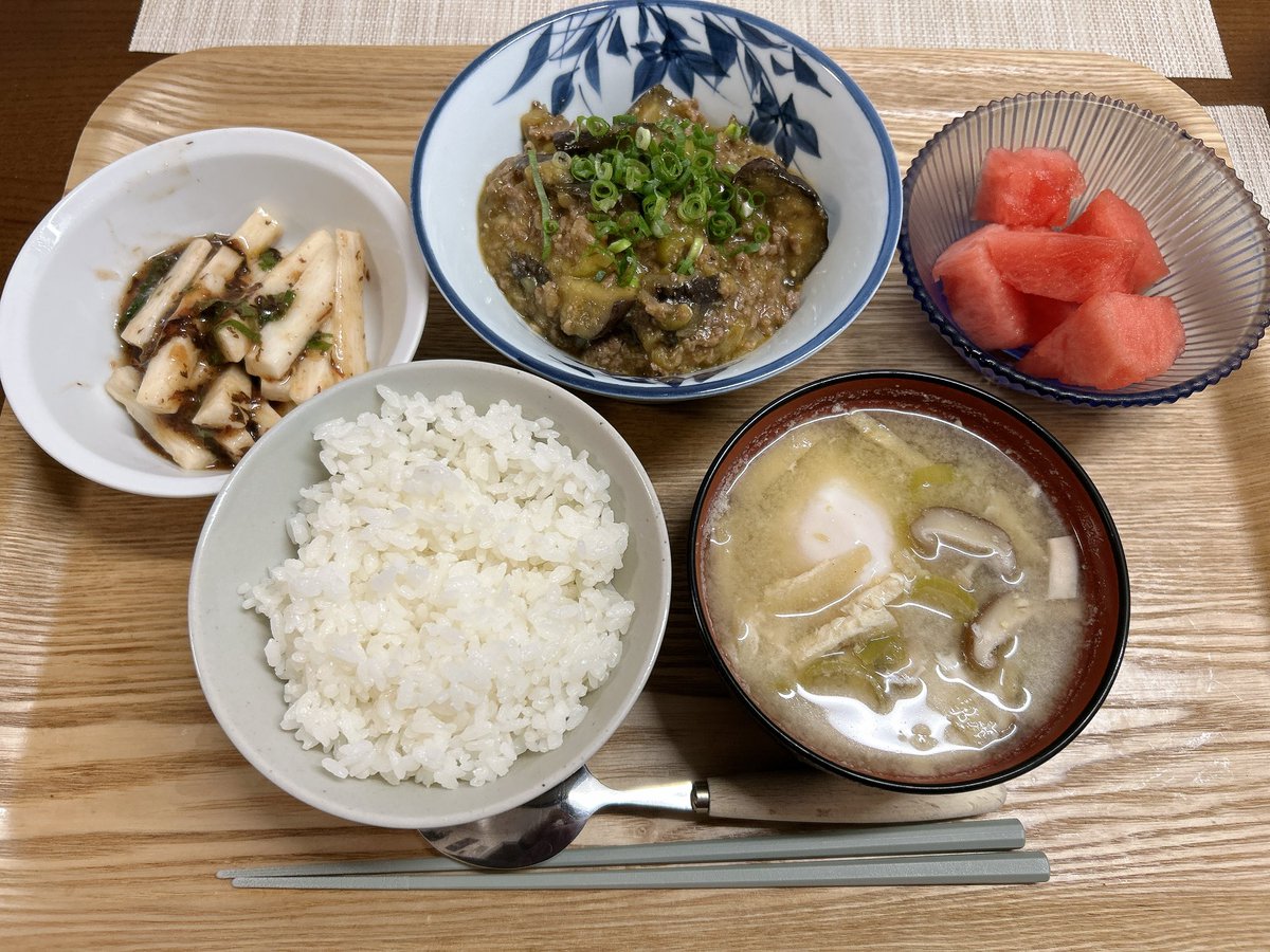 8bit_8b's tweet photo. おもディナー🍽️
麻婆ナス！🍆美味しそう(*^◯^*) https://t.co/BGiCPEsauN