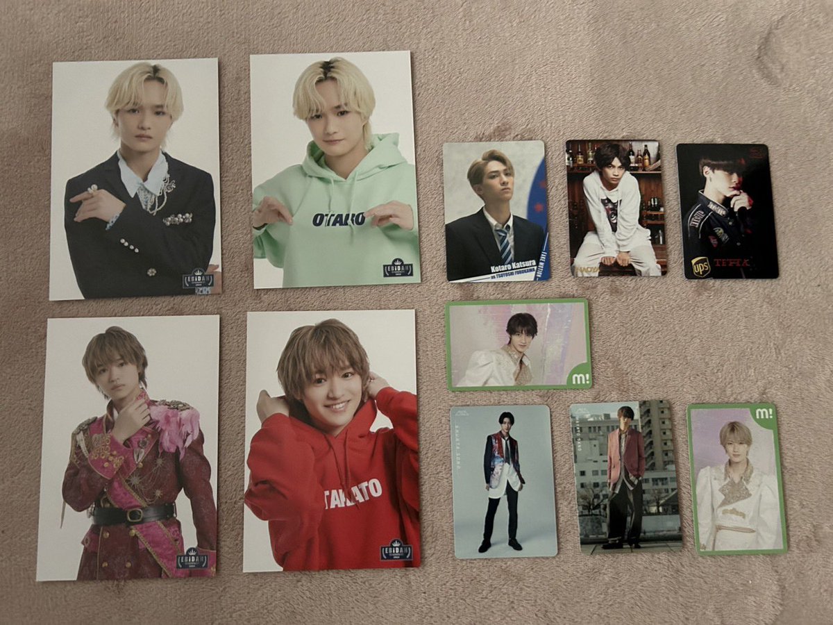 jastbe_mr's tweet photo. EBiDAN 過去グッズ 交換 

【譲】画像
中村旺太郎/大倉空人/古川毅/草川直弥/TETTA /曽野舜太 /佐野勇斗 /山中柔太朗 /田中雅功 /近藤駿太 /八神遼介 /伊藤壮吾

【求】買取or同種タカシ/ユーキ /吉田仁人

グッズ整理のため探しております。
お心当たりある方ご連絡お待ちしております◎ https://t.co/XEDQQJKZRY