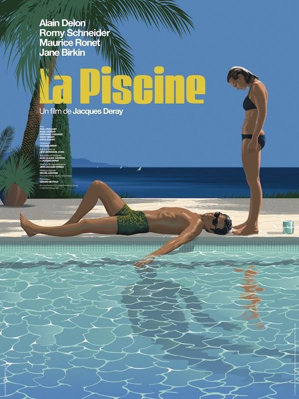 LostInFilm's tweet photo. Summer inspiration with this beautiful poster for Jacques Deray's 'La Piscine,' designed by Laurent Durieux ☀️🏝 https://t.co/3DZfmuGksY