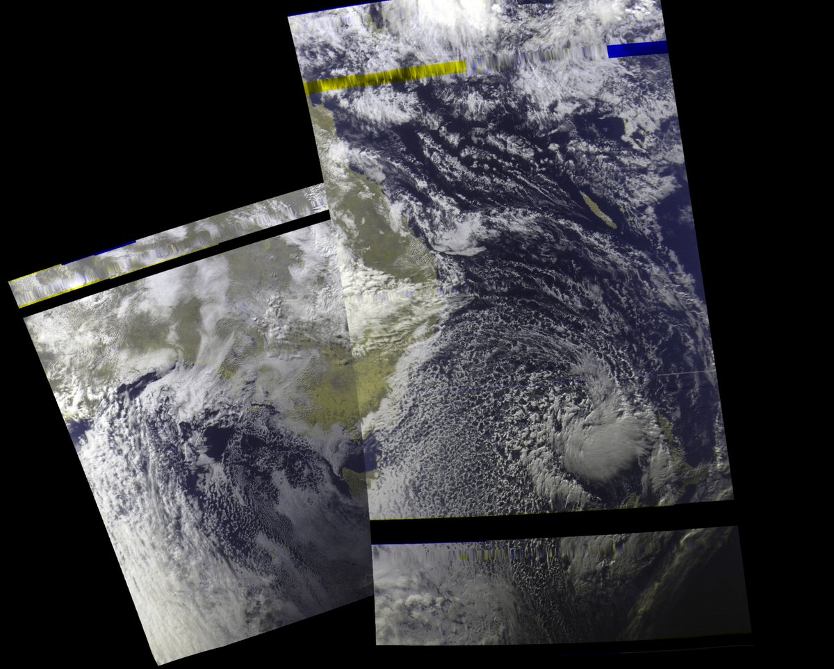 BenSKlerk1's tweet photo. #MeteorMN2_4 afternoon composite 5 July AEST
#Satdump, #QFH, #Nooelec Noaa, #Airspy mini
#weather #LRPT #Satellite #Australia #NewZealand https://t.co/vayTYZHJ2Q