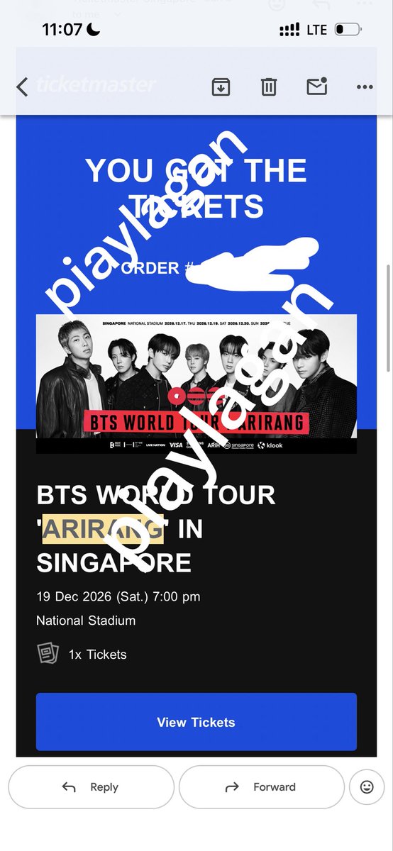 piinytoin's tweet photo. wts lfb bts arirang sg singapore

bts sg dec 19
cat 3 sec 145 - 12kish same price lang 248 sgd 
discounted if get agad 

1pc available
ticket transfer 1 week before the concert

🏷️ bts arirang concert bulacan philippines singapore sg bangtan https://t.co/3acApSdWxr