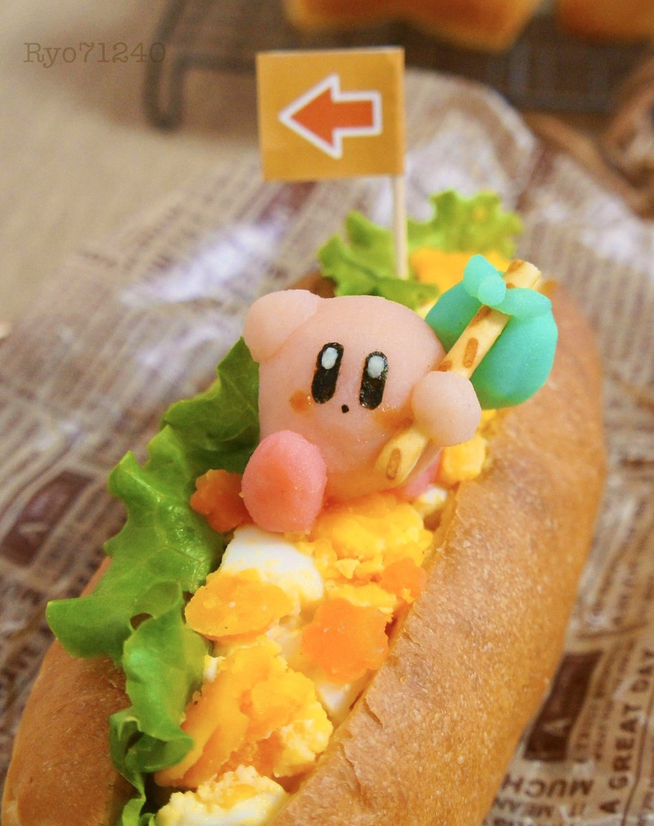 Ryo71240's tweet photo. コッペパン焼いた🥖
パンの世界を冒険するカービィちゃんを添えました https://t.co/UY0MSrLfMX