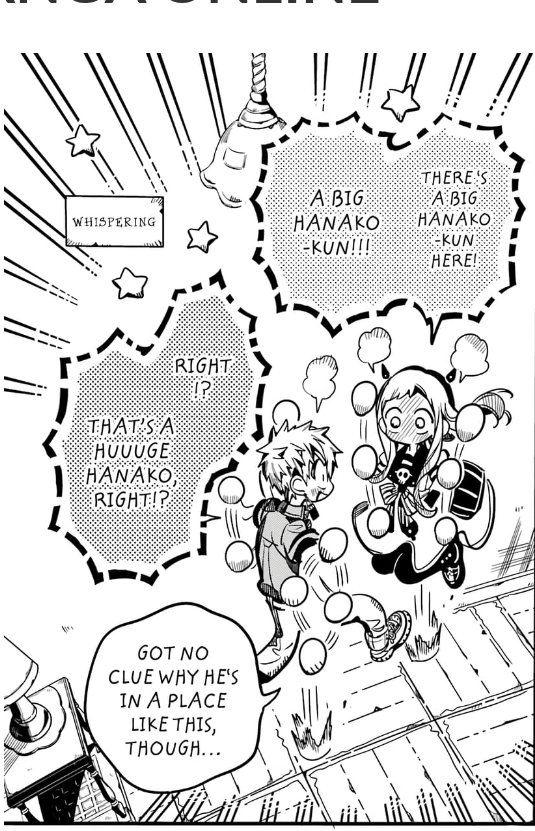 OverusedToasts's tweet photo. The way these two get so utterly lost in the sauce over older Hanako always cracks me up 😭 his #1 fans fr https://t.co/YKg4gKzPkR