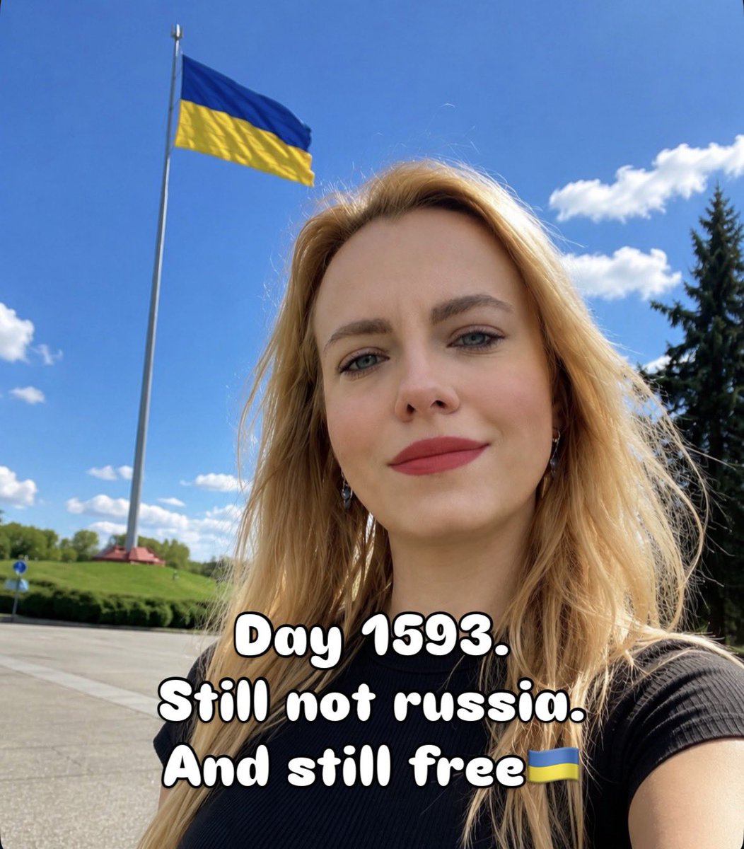 angelshalagina's tweet photo. Day 1593.
Still not russia.
And still free🇺🇦 https://t.co/jVCJNfoR5D