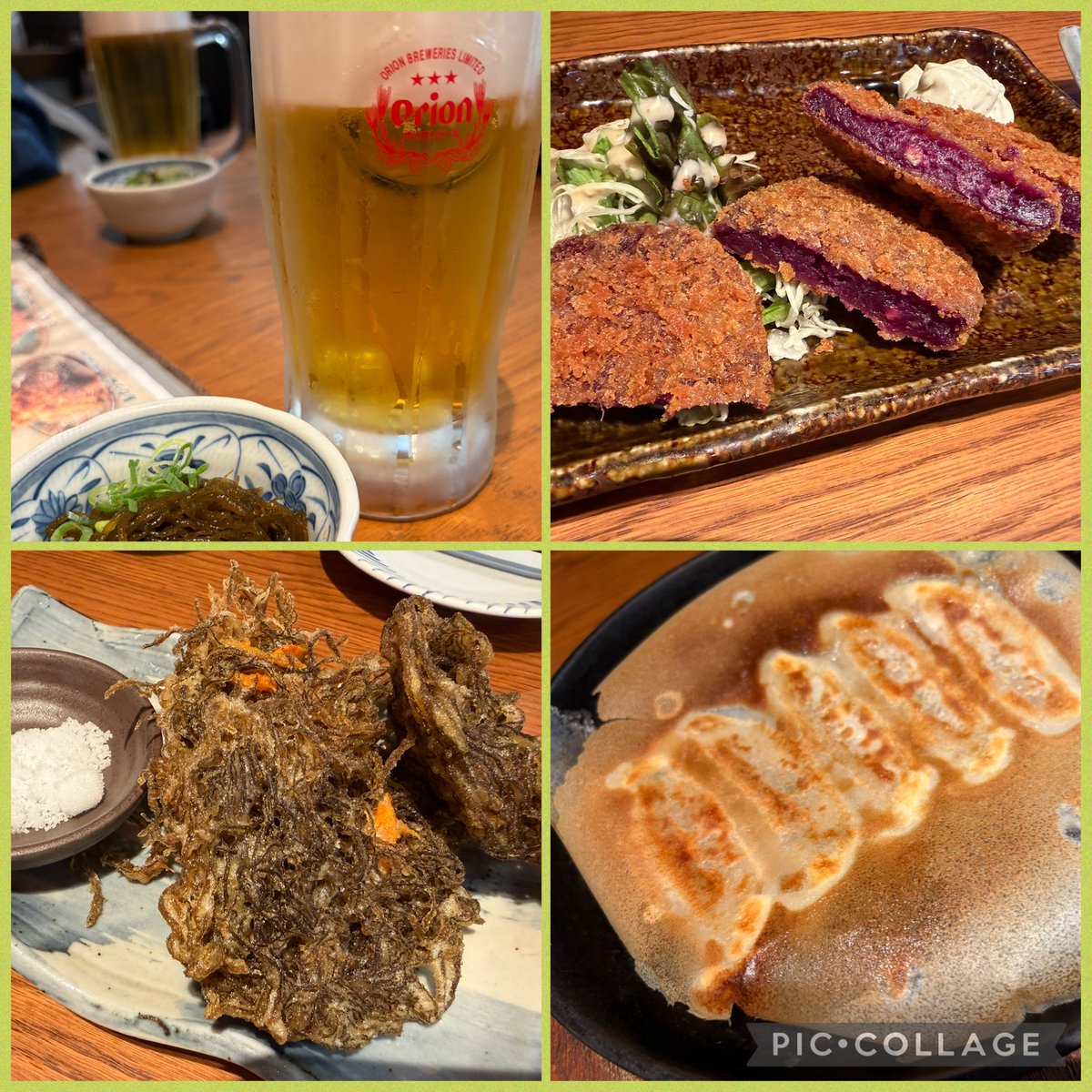 1208Manami's tweet photo. 昨日は甲子園中止になったから、友達と梅田の沖縄料理屋さんで飲み🍺
やっぱ沖縄料理大好き♡
来年の沖縄キャンプも行く日程みんなで決めてホテルは取った👍 https://t.co/Kl5DStv6w5