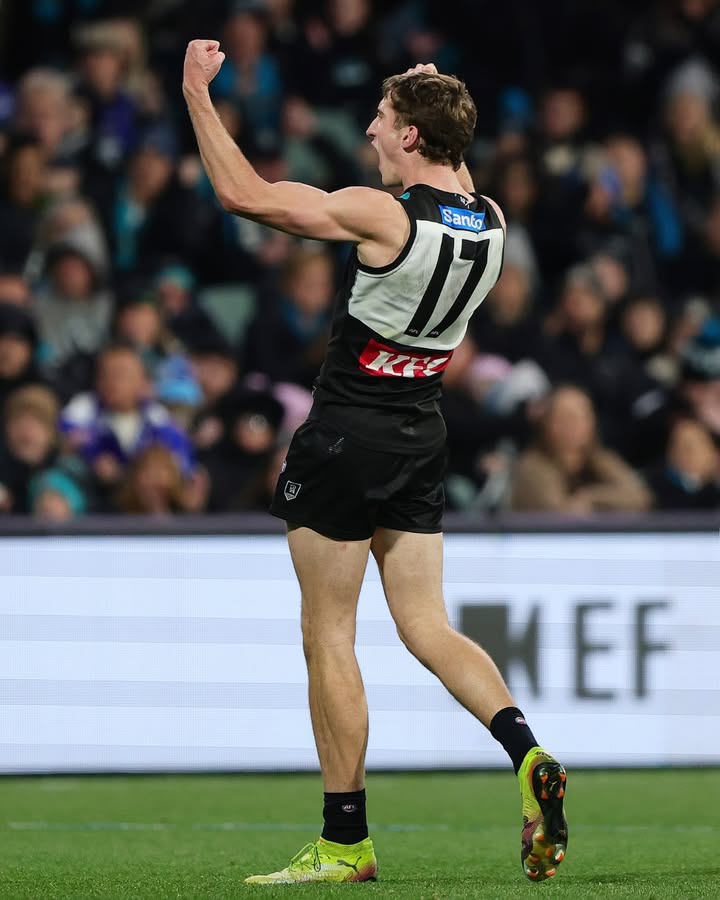 TheAdelaideOval's tweet photo. The Power storm home and get the W ⚡️

And the Roos' Adelaide Oval curse continues 😵‍💫 https://t.co/ZVMJjnqITq