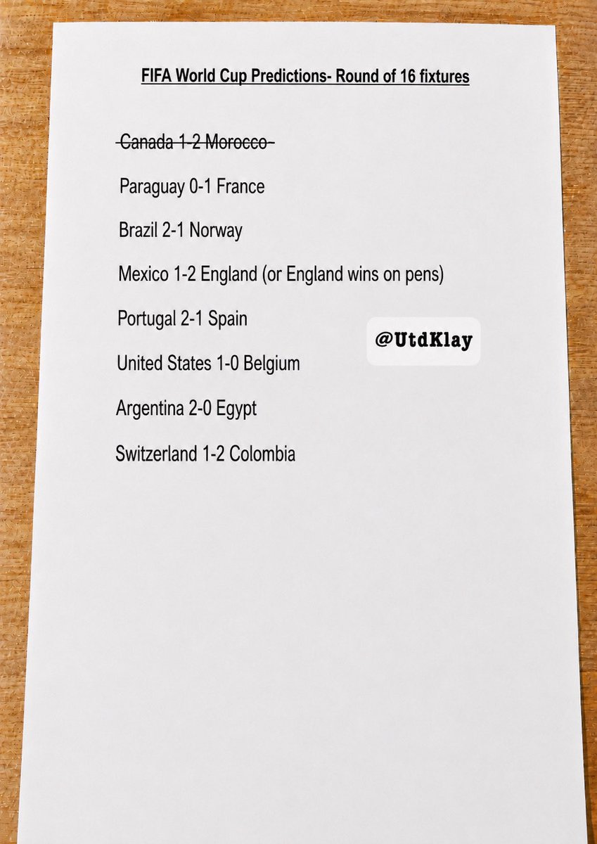 UtdKlay's tweet photo. 🚨WORLD CUP PREDICTIONS- Round of 16 

day 2: road to QF or airport

🇧🇷 Brazil 2-1 Norway 🇳🇴 

🇲🇽 Mexico 1-2 England 🏴󠁧󠁢󠁥󠁮󠁧󠁿.… love https://t.co/CGERca8yIm