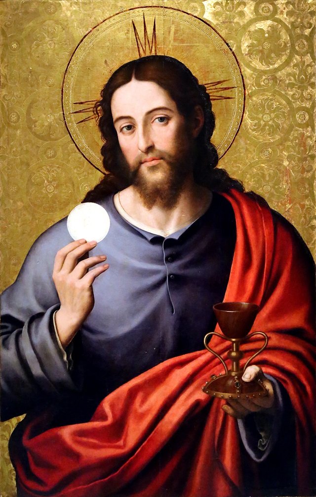 Esther_DeDiego's tweet photo. Es domingo. Hoy cita con el Rey,  realmente presente con su Cuerpo, Sangre, Alma y Divinidad. Id a Misa! Comulgad sólo en gracia! (y los que no tenéis impedimento físico, recordad que ante Dios el hombre se arrodilla). Alabado sea por siempre el Santísimo Sacramento del altar! 🥰 https://t.co/JgKp5sJjwp