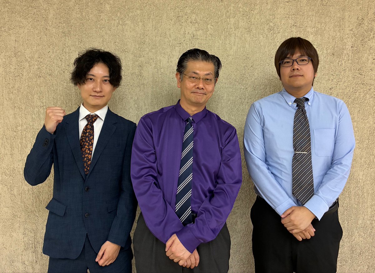 jpmlkansaihonbu's tweet photo. 本日7/5(日)
麻雀最強戦2026全日本プロ選手権
関西予選が終了致しました。
成績は以下のとおりです。
勝ち上がり選手は左から
西乃うるり（協会）
地野彰信（麻将連合）
小田直人（最高位戦）
勝ち上がり選手は9/26の本大会ベスト32へ進出です！
おめでとうございます！ https://t.co/4TGvGbGfyT