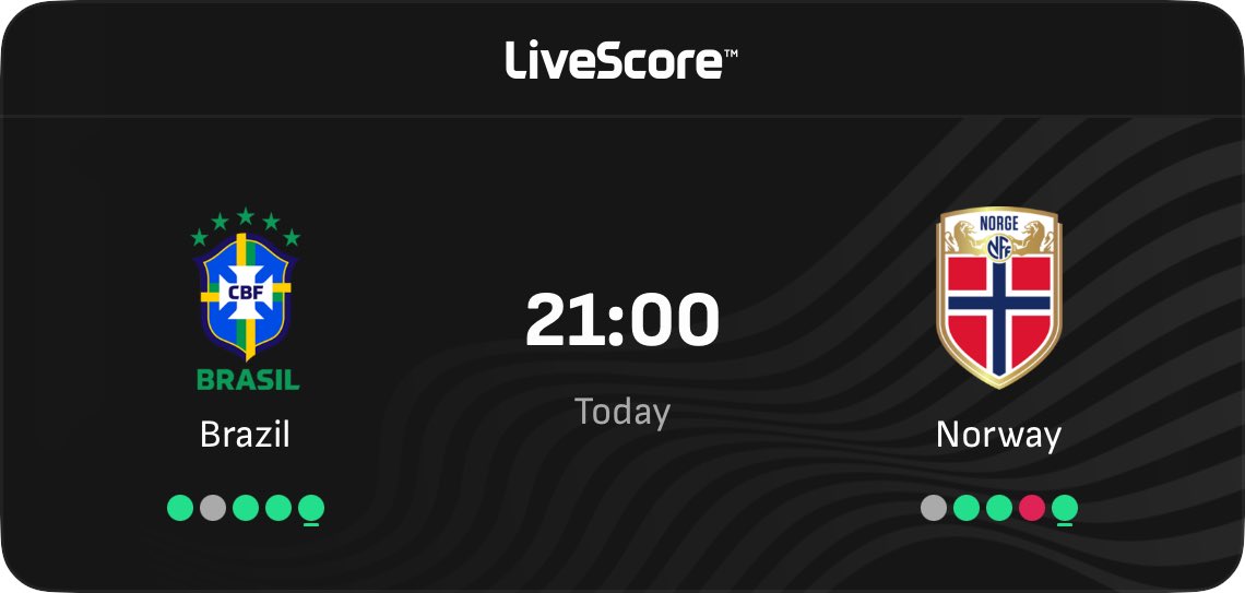Glowpips's tweet photo. The next game #brazil against #norway who will win???

#brazil #norway #football #worldcup #wc26 https://t.co/NFZYn7R2Gr