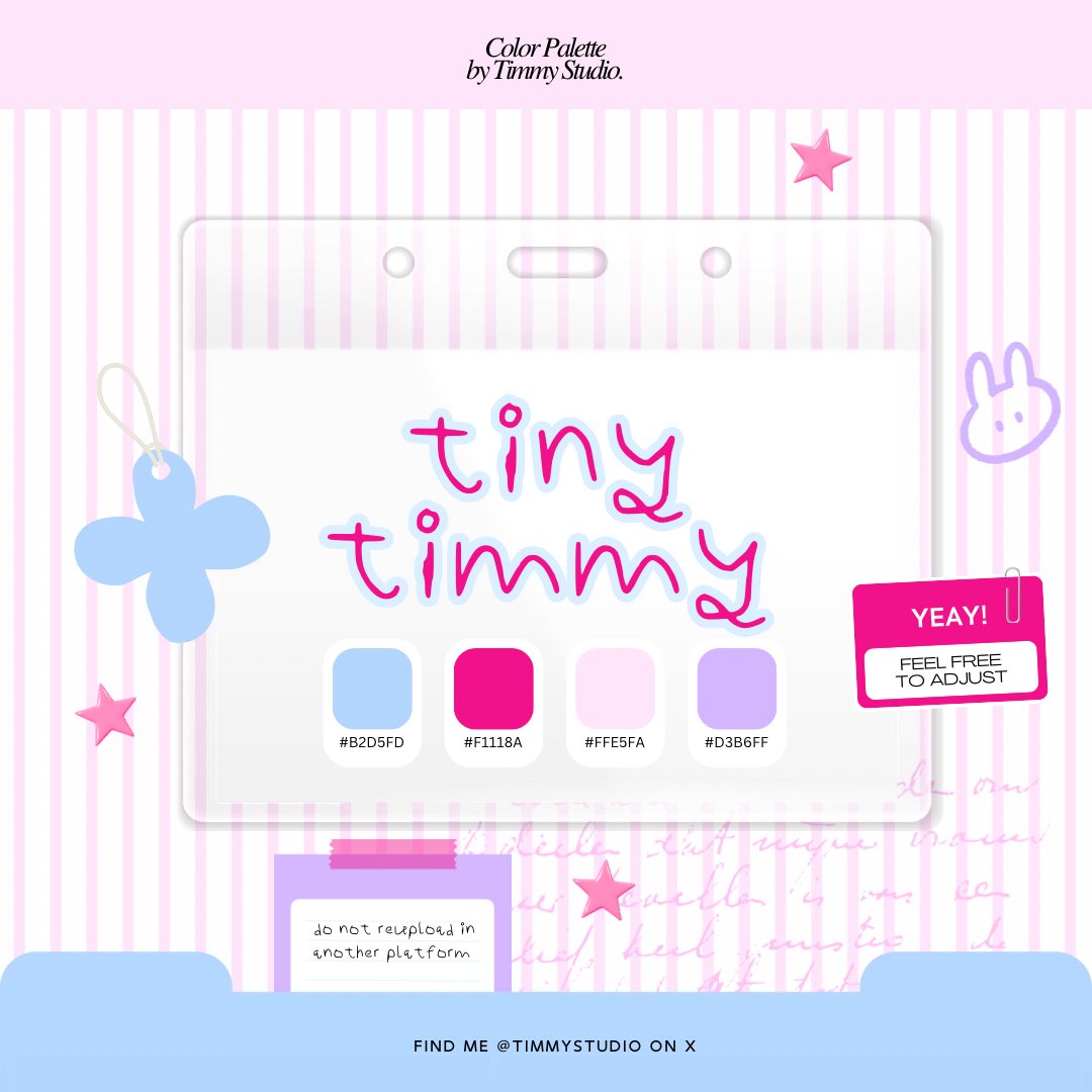 timmystudio's tweet photo. Color palette by @timmystudio ❤︎.ᐟ.ᐟ

┆ ⤿ 💌 ⌗ ꒰ free to use &amp; adjust ꒱ 
┆ ⤿ 🎀 ⌗ ꒰ do not reupload ꒱ https://t.co/wmlnV9WqaU