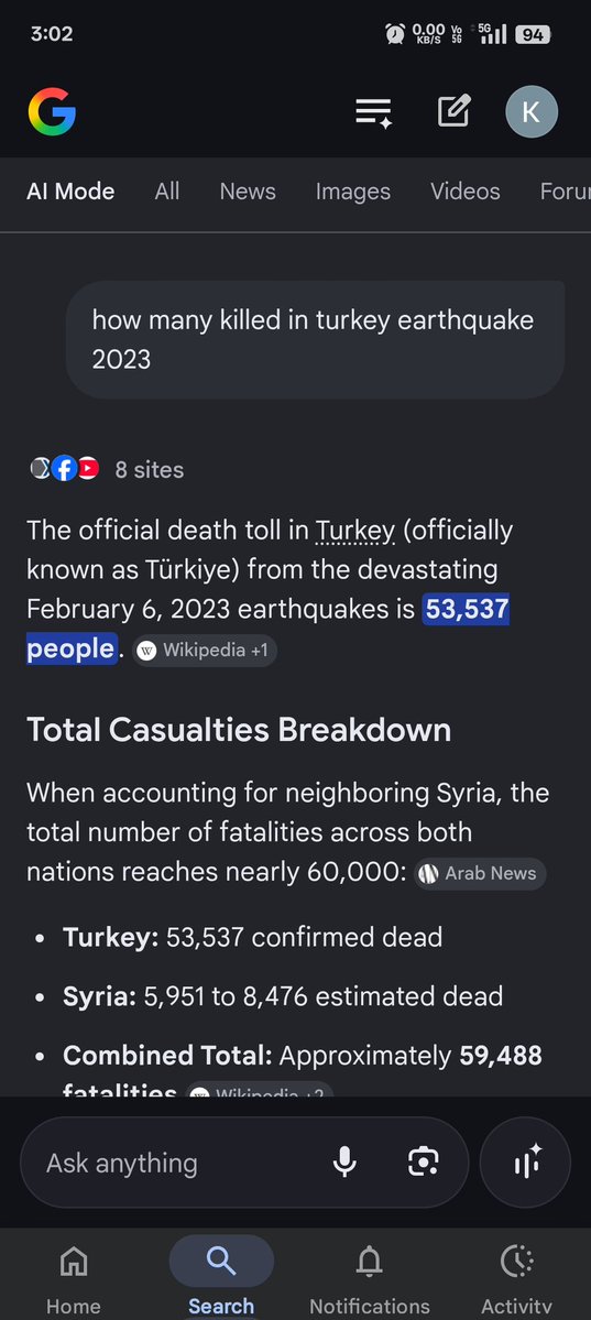 kaavy9369's tweet photo. @Qassam0Brigade @TwtZey 50000 thousand turkroches were killed in the 2023 earthquake 🤡 https://t.co/IrVOX0t8hP