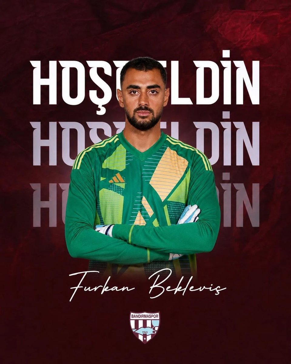 Bandirmaspor's tweet photo. Bandırmaspor’umuza Hoş Geldin Furkan Bekleviç!

Kulübümüz, 27 yaşındaki Kaleci Furkan Bekleviç ile 2 yıllık sözleşme imzalamıştır.

Hoş geldin Furkan Bekleviç!

https://t.co/gfPCsOiW5e https://t.co/EWg6kPbaIC