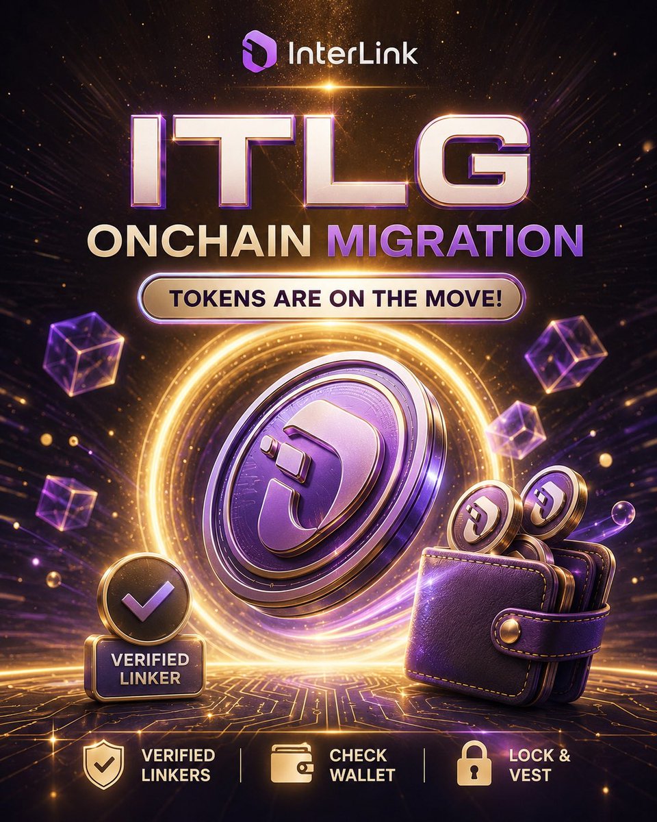 K_Gad806's tweet photo. A major milestone has arrived for InterLink community!
Verified ITLG tokens are moving on-chain, marking another big step toward a fully decentralized ecosystem. Every migration brings the network closer to the future of blockchain-powered digital ownership.
#Interlink #ITLG #ITL https://t.co/uaskJXqONB