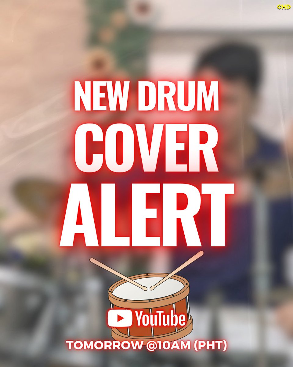 CharlesAaronIS1's tweet photo. It's been a while.

New Drum Cover TOMORROW, @10AM (PHT)!📣✨

#CHD #drumcover https://t.co/N89VMxs9PH