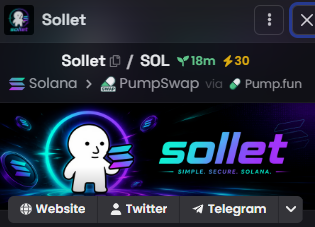 solletoken's tweet photo. DexScreener updated

https://t.co/SQr0M9cSVE https://t.co/6fEJNKABCK
