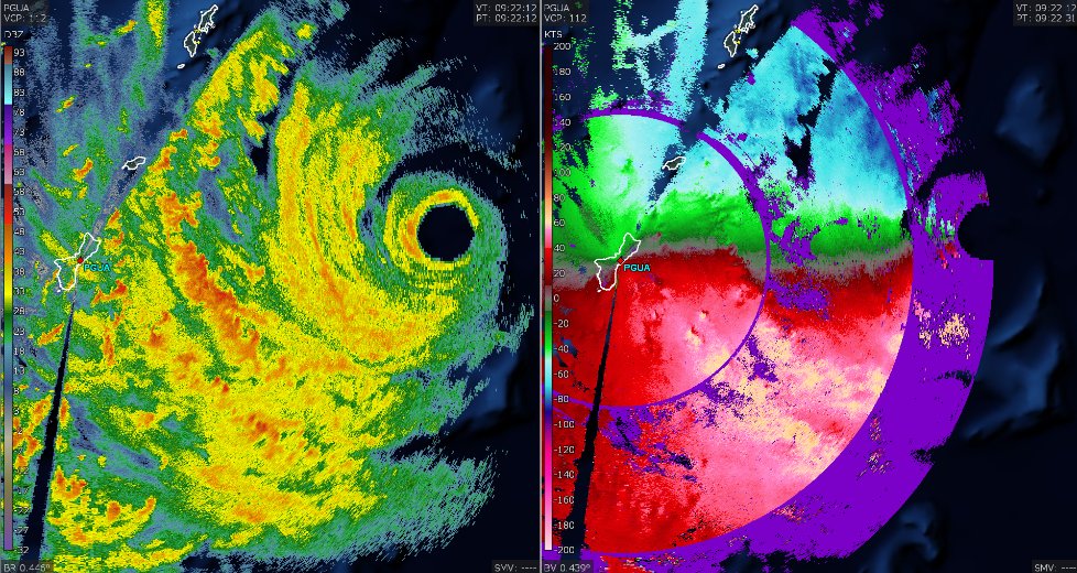 Sekai_WX's tweet photo. Super Typhoon Bavi is doing something extremely rare.

Usually, in the NHEM, tornadic supercells form NE or E of a TC's center.

However, several supercells are currently ongoing W and SW of Bavi's center. 

I've never seen one form SW of an NHEM TC before, let alone 10+ of them. https://t.co/6c2So842UJ