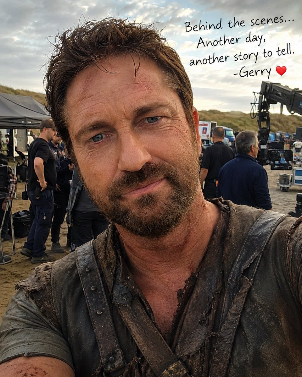 gbase_fans's tweet photo. Back on set and back in the madness 🎬⚔️ Long days, little sleep, but grateful for every moment telling stories that mean something. Hope you’re all having a beautiful day… sending a little behind-the-scenes love your way ❤️  
#BehindTheScenes #MovieLife #CallMeGerr https://t.co/65M0tKHpKd
