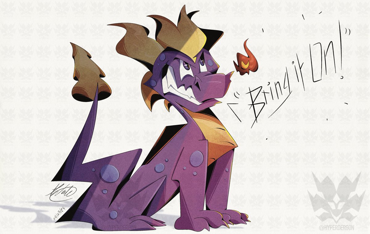 hyperdergon's tweet photo. You know...

With all the talk on the newest development of #Spyro, it's made me reflect on just how much I loved The Legend of Spyro Trilogy...

I grew up with it, it was certainly flawed but it was my game, and I loved it deeply.

Old fanart, I aim to make more soon. https://t.co/zb426zVcdG