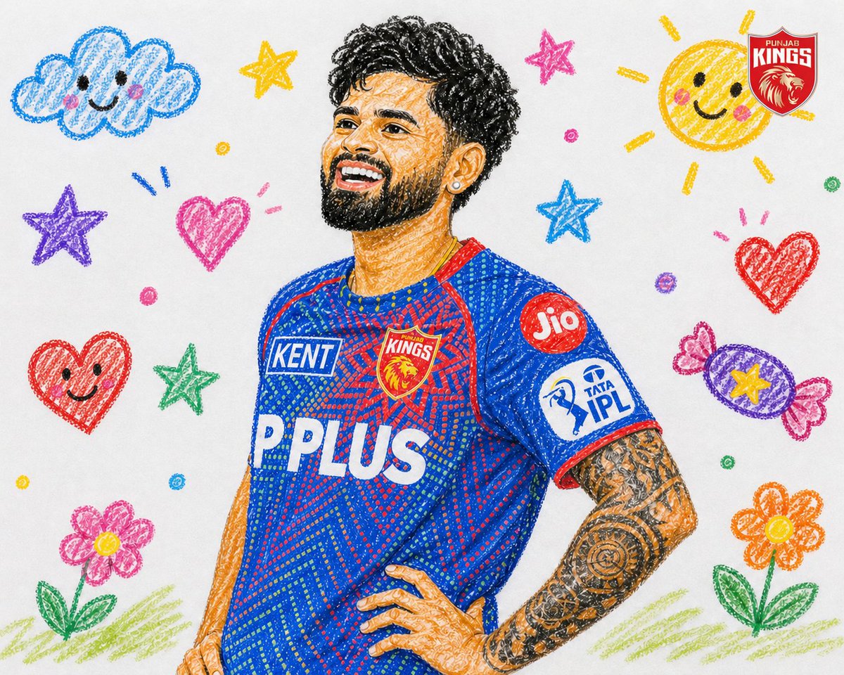 PunjabKingsIPL's tweet photo. Warning: Excessive cuteness ahead 🎨🥰 https://t.co/MA4nr3VgW6