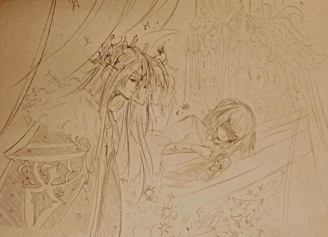 starlitmemoirs's tweet photo. [ ludwig &amp; the god of glory ]

In the cradle of light, dream of a world where we can shine in the eternal night.

— · #shiningnikki
— · #shiningnikki5years https://t.co/RxKw5kvVu3
