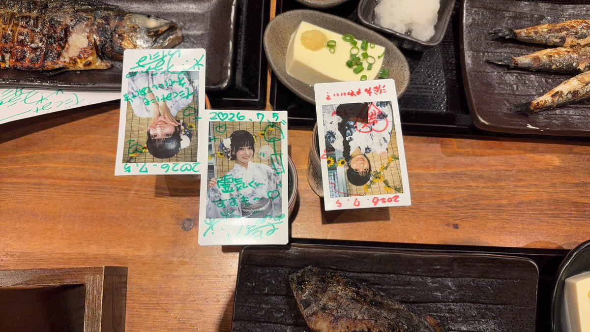 森保まどか　直筆チェキ 浴衣チェキ会終わりにCoC🌱🌱🍒会 #鹿目双葉 #髙橋瑞希 #CoC