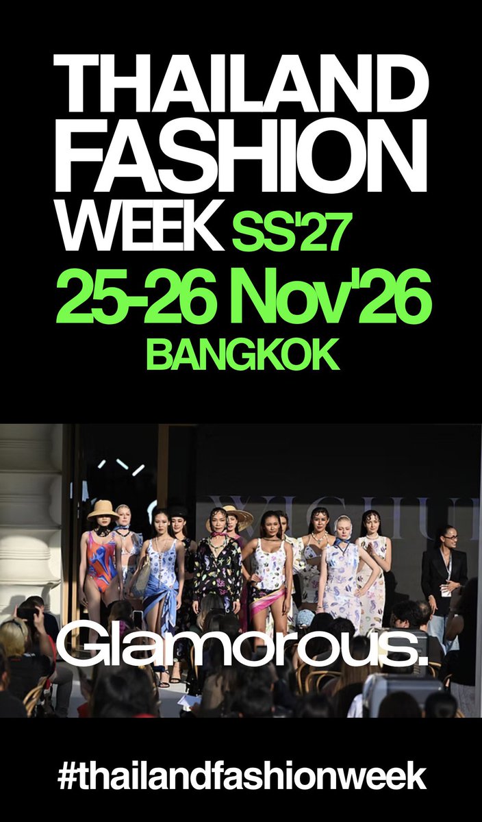 sseunhm's tweet photo. ปักตารางงานแฟชั่นในไทย 📌

Thailand International Fashion Week (TIFW)
✨ 21 - 23 Aug

Siam Paragon Bangkok International Fashion Week (BIFW)
🔜

Thailand Fashion Week (TFW)
✨ 25 - 26 Nov

ELLE Fashion Week (EFW)
🔜 https://t.co/PwnjlOhBWx