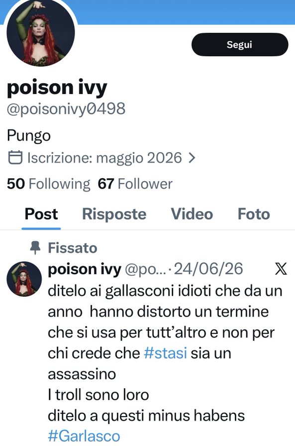 galluzzilucio's tweet photo. #Roby, fai sempre più schifo.
La pacchia finirà presto anche per te e per le tue amiche serve della regia fecale.
#Garlasco #MacchinaDelFango #AccountFake #serpe https://t.co/4lcl9CR10d