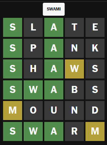 SorkoPiko's tweet photo. wordle devs genuinely need to die https://t.co/OsV09LSz6R
