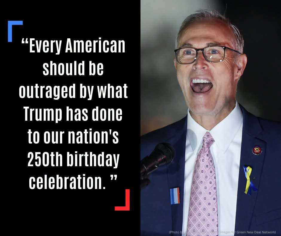 MAGANEWS_X's tweet photo. Dem Rep. Jared Huffman is melting down: "Every American should be outraged - Trump hijacked our 250th birthday celebration!"

Do you agree with this salty Dem or is Trump making America's birthday great again?

A. YES - Trump hijacked it

B. NO - Huffman is a whiny clown https://t.co/tWdrTpd1yC