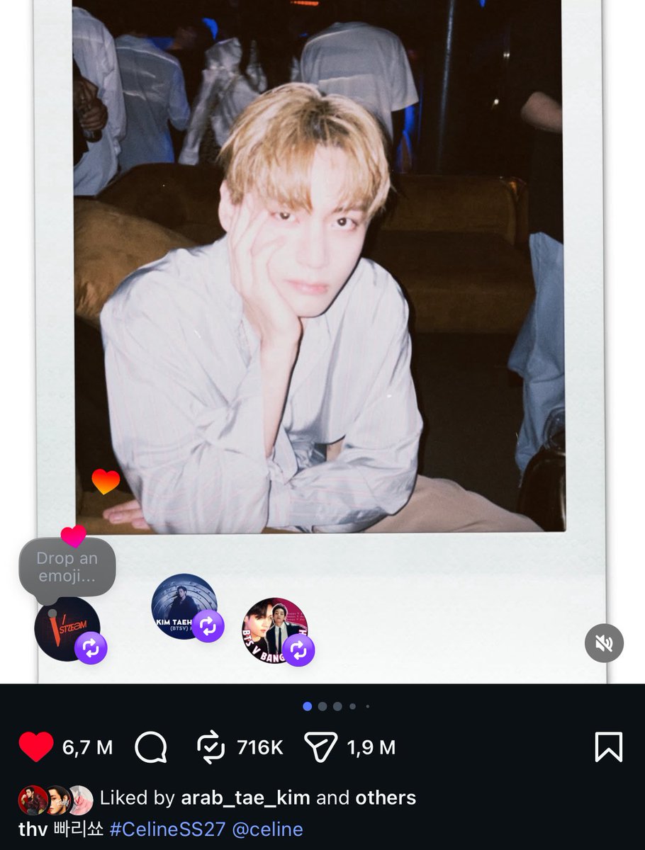tetestream's tweet photo. We're nearly 2M shares now! Let's keep going until the results out 🙏

Drop your copied link for Taehyung's IG post here until we reach 500 replies 💪 https://t.co/O1jvSC9RUF