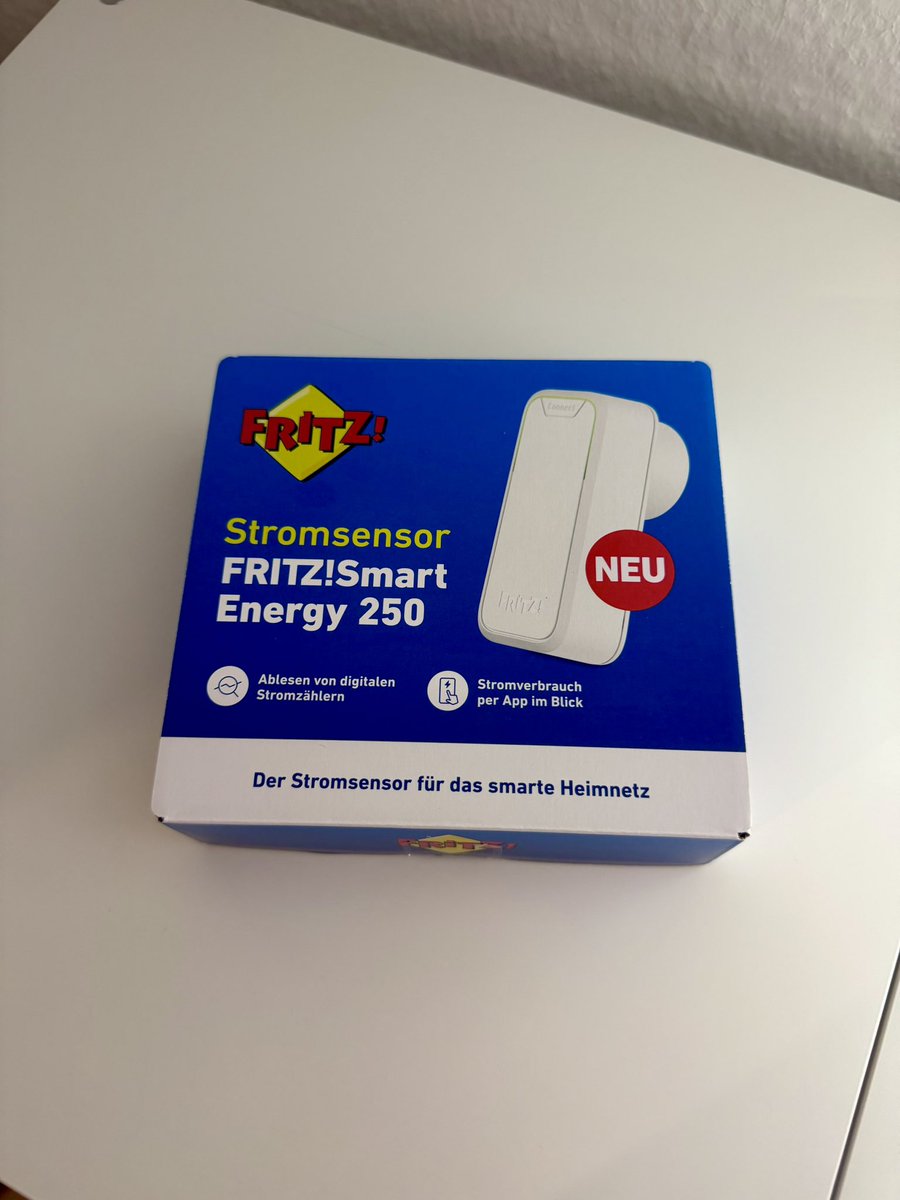 mrsspucky's tweet photo. Neues Tech-Spielzeug. 🤓 Mit dem Fritz Smart Energy 250 Stromsensor den Stromverbrauch immer im Blick. Aktueller, täglicher, wöchentlicher, monatlicher und jährlicher Verbrauch. ✌🏼#FritzSmartEnergy250 #FritzBox #Stromsensor #SmartHome https://t.co/vP6bqAzZrD