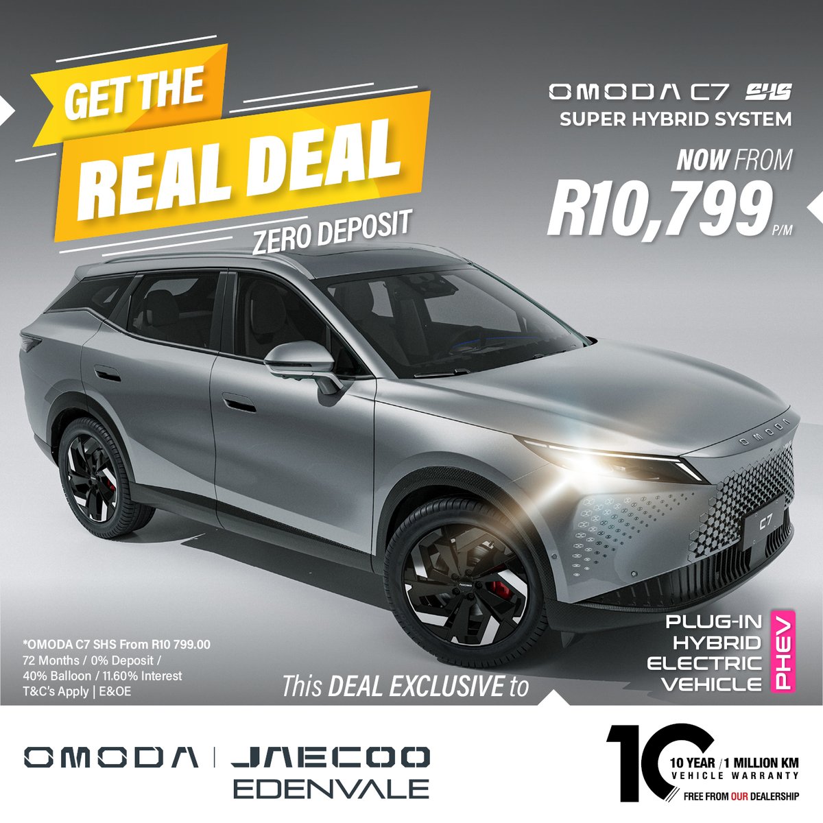 OmodaEdenvale's tweet photo. If you’re upgrading, make it count.

The OMODA C7 and C7 SHS bring space, tech, and serious road presence together in one package. No gimmicks. Just everything you actually want in an SUV.

Come see what the real deal looks like.

👉 Book your test drive: https://t.co/bmiFv7Kt0l https://t.co/LaUycCND17