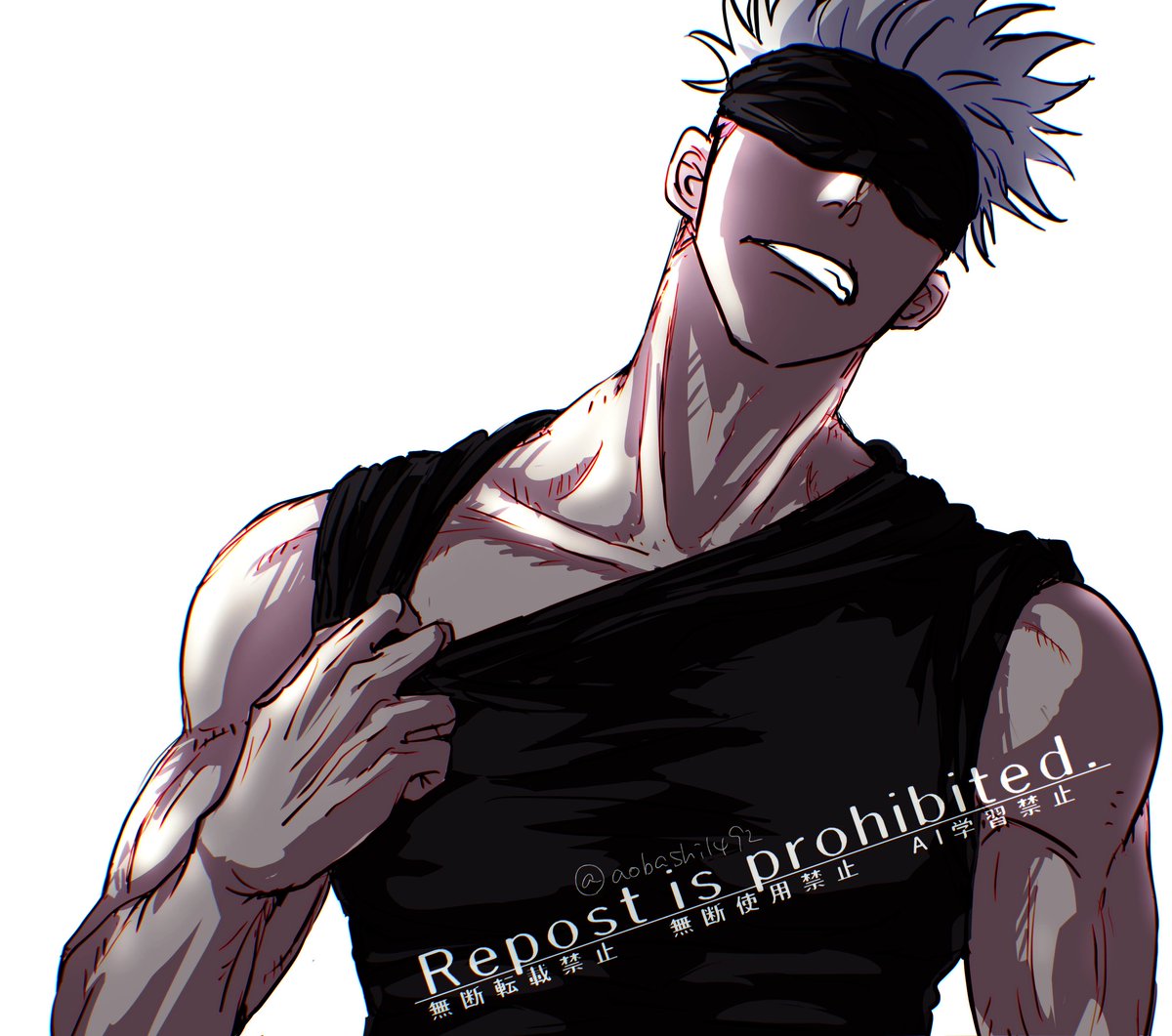 aobashi1492's tweet photo. 五
首は太いと良。益荒男。オスみが増す。

今は目隠し5の単体ばかり描いてますが、こちらは特定カプ偏愛垢なのでフォローはお気をつけください。 https://t.co/6F5eMbP8yh