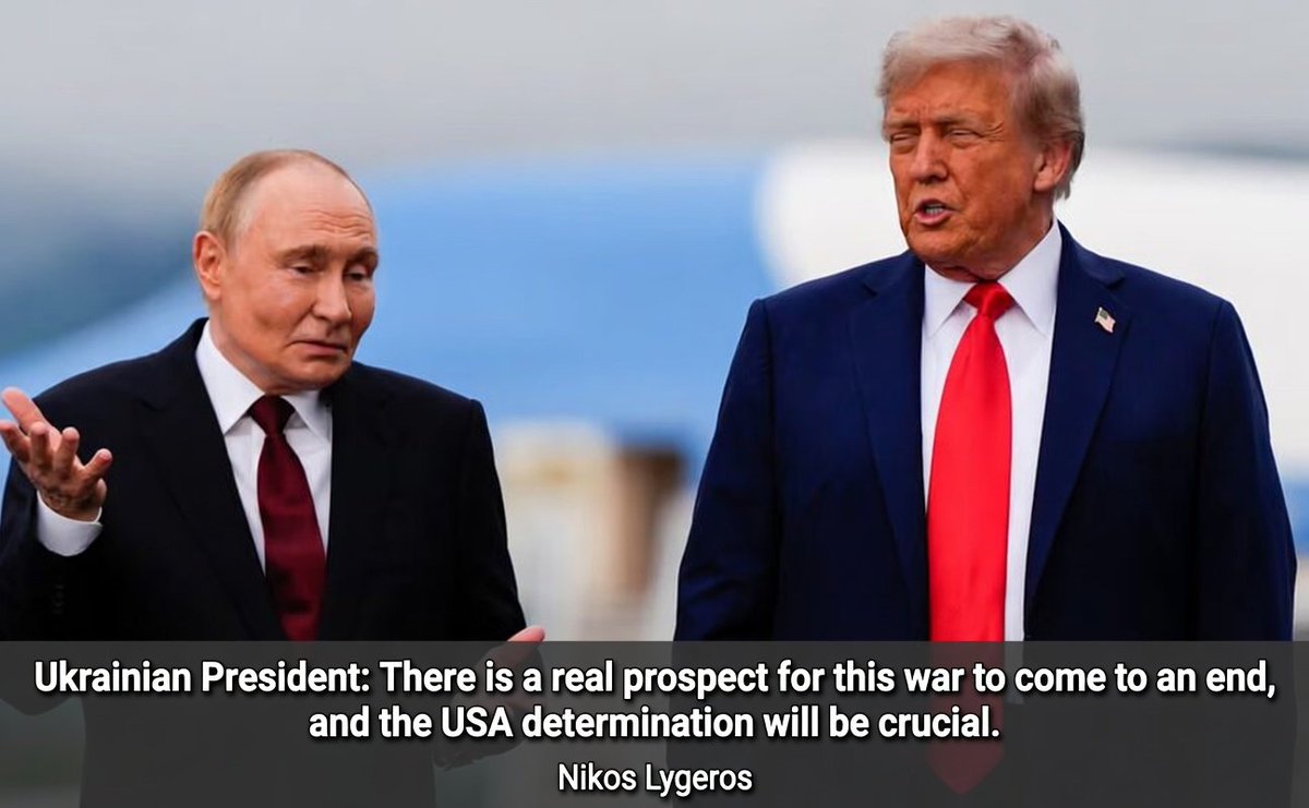 AthinaKech36429's tweet photo. "Ukrainian President: There is a real prospect for this war to come to an end, and the USA determination will be crucial."
Nikos Lygeros https://t.co/PUuiGZ0SRt