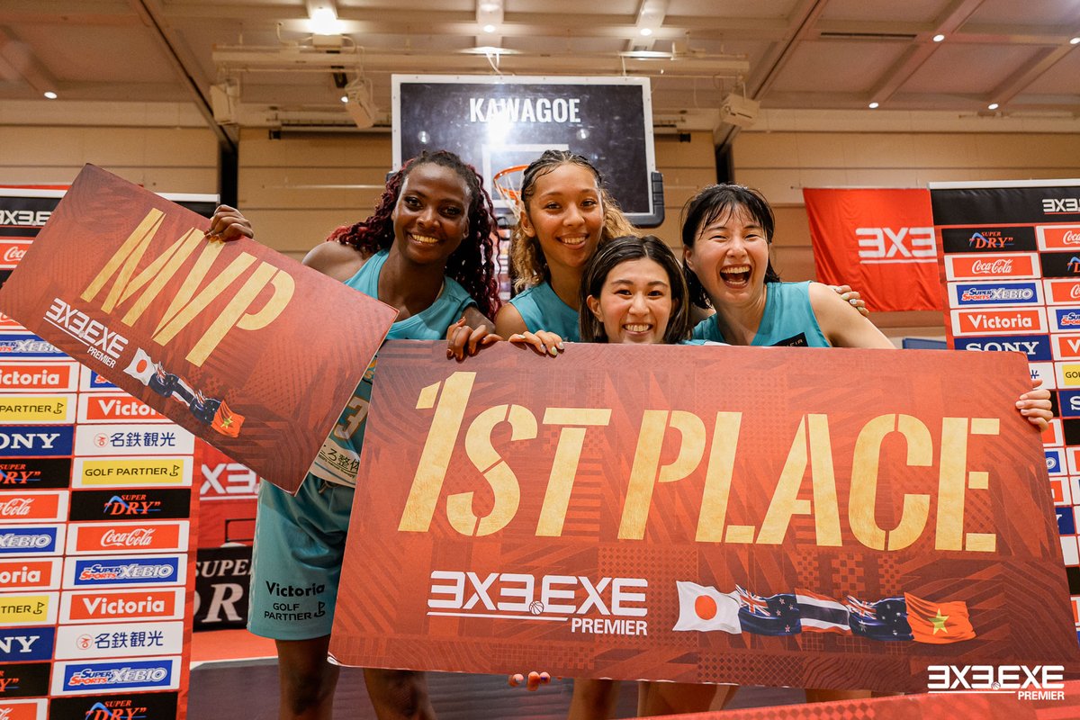 3x3league's tweet photo. 【RESULT】
🟥3x3.EXE PREMIER 2026 JAPAN WOMEN'S ROUND.5
📍川越プリンスホテル 3F プリンスホール

🏆1st PLACE：SHINJUKU GIVERS.EXE  
👑MVP：#23 Ibeh Esther Chikamso
🍺アサヒビールpresents スーパードライ賞：#12 大橋佳奈子（ST-KASUMI.EXE） 

🔗https://t.co/HotkvCBrlt

#3x3 #3x3EXE #PREMIER2026