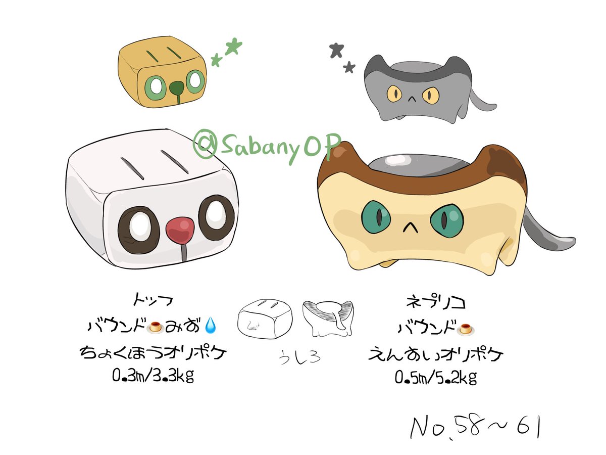 sabanyOP's tweet photo. #オリポケ トッフ/ネプリコ
トッフは顔がある面と並行に切ればプラナリアみたいに分裂して生きます。 https://t.co/OT0sjBrNOe