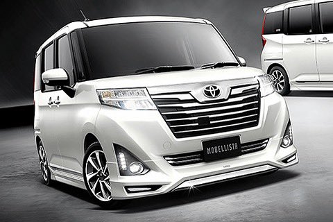 Kowai_ni_3's tweet photo. 街中でモデリスタルーミー見かけると車高下げてないはずなのにめっちゃ地面と近くてびっくりする。 https://t.co/yAm71a7u4p