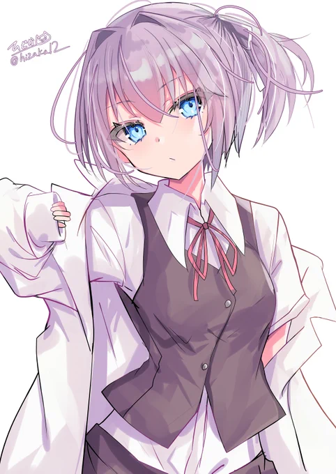 不知火は白衣が似合いそうな気がした #艦これ版深夜の真剣お絵描き60分一本勝負 #艦これ版真剣お絵描き60分一本勝負_20260628