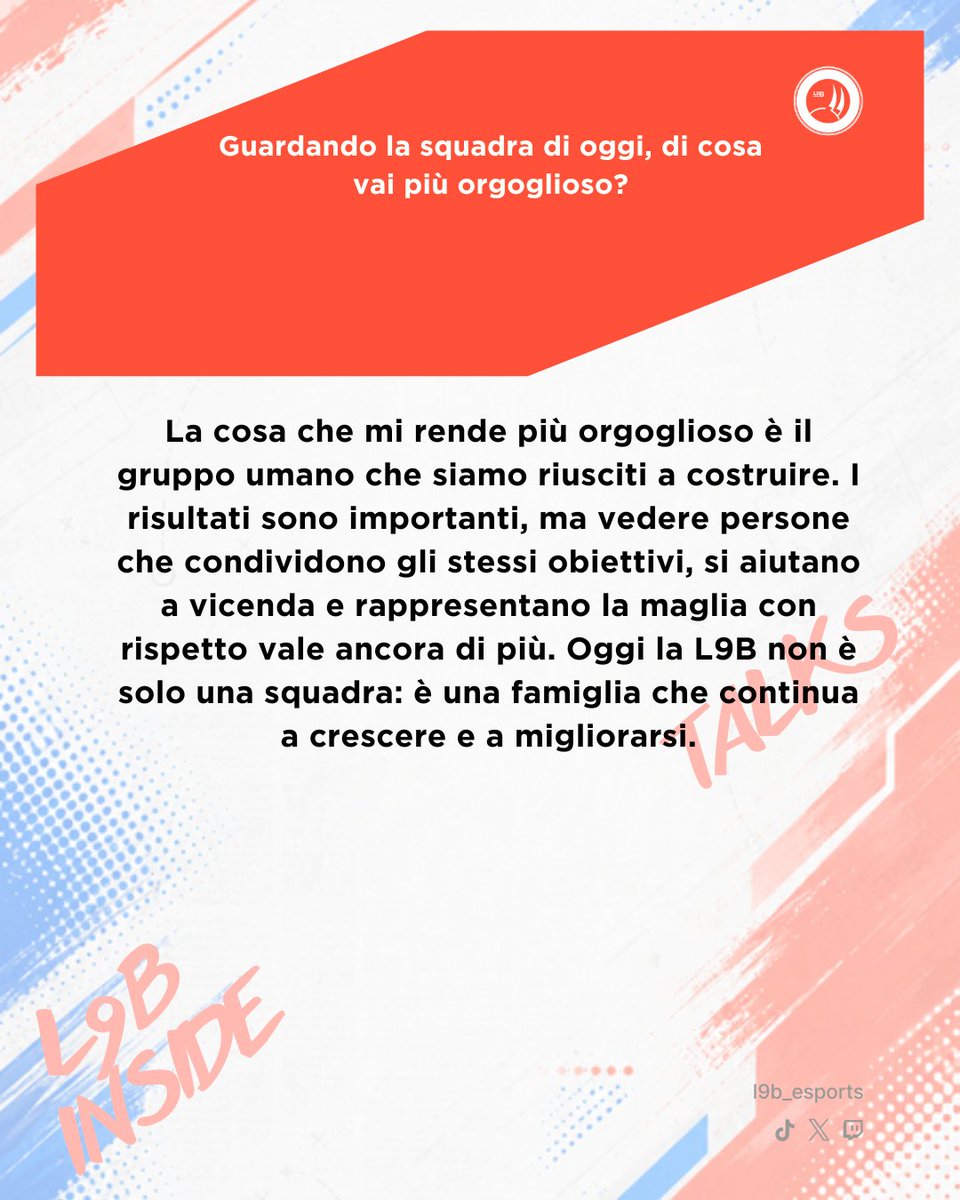 l9b_esports's tweet photo. 🎙️ L9B INSIDE #2

"Dove tutto è iniziato"

È il momento di conoscere @CrisCrisdo52971 , fondatore e presidente della L9B.

Le origini del progetto, i momenti più difficili e la visione che continua a guidare questa squadra.

From hell to glory. https://t.co/p7tIbYbR1w