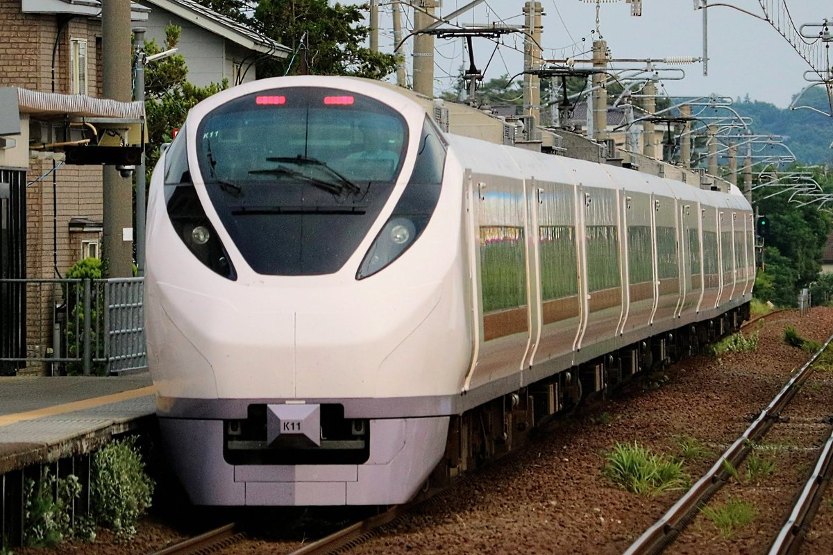 mvUxxb96sFfHQK3's tweet photo. 試9660M E657系K11編成
秋田事業本部及び青森事業本部管内での初日の乗務員訓練運用を終えて戻って来ました。途中男鹿線EV-E801系との出会いが見られました。こちらでもミュージックホーン吹鳴ありがとうございました！
#E657系運用 
#並んだら撮るよね https://t.co/JVqmULU3CC