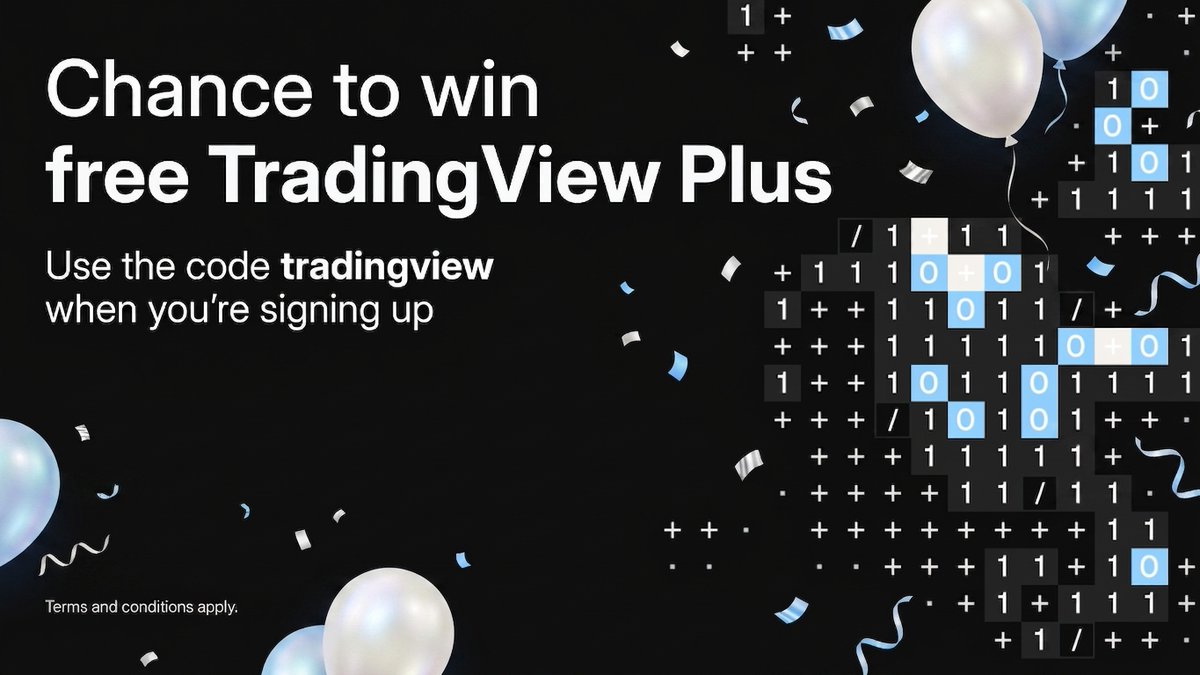 Cryptocom_Exch's tweet photo. 10 years, thanks to you. Here's something back 🎁

If you wish to join the campaign, sign up to the https://t.co/8x0UJOBPK7 Exchange and unlock up to 3 months of TradingView Plus and a 20% trading fee rebate. Terms and Conditions apply. Subject to jurisdictional restrictions. 

With TradingView Plus, you get:
✅ Institutional-grade charts and tools
✅ Crypto, equity, and commodity trading from one account
✅ TP/SL directly from the chart
✅ Custom price alerts for every asset
You can sign up with this code: tradingview

Learn more 👇
https://t.co/KXKVOnFRXJ