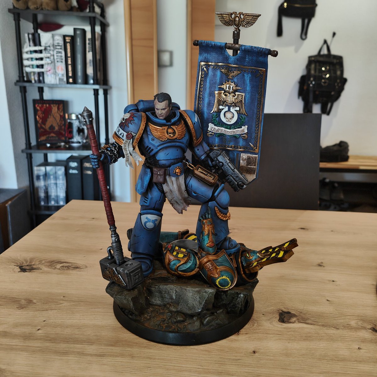 Wissy_'s tweet photo. Por fin os podemos presentar a nuestro hijo, Titus. @Col1seum  cuida bien a nuestro chiquitín ❤️‍🩹

Stl Bulkamancer 
Paint job @Mochylon &amp; @Wissy_ https://t.co/DWjj5GLXsc
