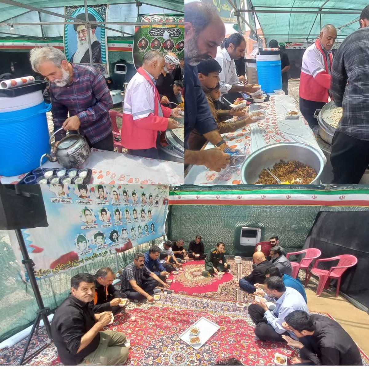 montazere_molaa's tweet photo. گوشه و کنار این کشور همه واسه مراسم تشییع آقا پای کار اومدن ، هرکسی دوست داره یه کاری واسه آقا بکنه ، مثل این همشهری‌ه��ی ما که توی ورودی و خروجی شهر موکب زدن تا به هموطنانی که عازم مراسم تشییع هستن خدمات برسونن ؛ دم مردم خوبمون گرم✌️
#باید_برخاست 
#پدر_امت https://t.co/XLYY7WzGtJ